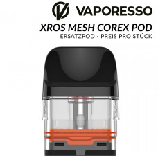 XROS Mesh Pod 3 ml COREX 2.0 - Vaporesso - Ersatzpod 3,0 ml XROS Mesh Pod 3 ml COREX 2.0 - Vaporesso - Ersatzpod 3,0 ml