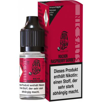 Rockin Raspberry Sorbet - Ohm Brew - Nicsalt Liquid 10 ml