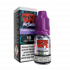 Purple Craze Ice - Vampire Vape - Nicsalt Liquid 10 ml Purple Craze Ice - Vampire Vape - Nicsalt Liquid 10 ml
